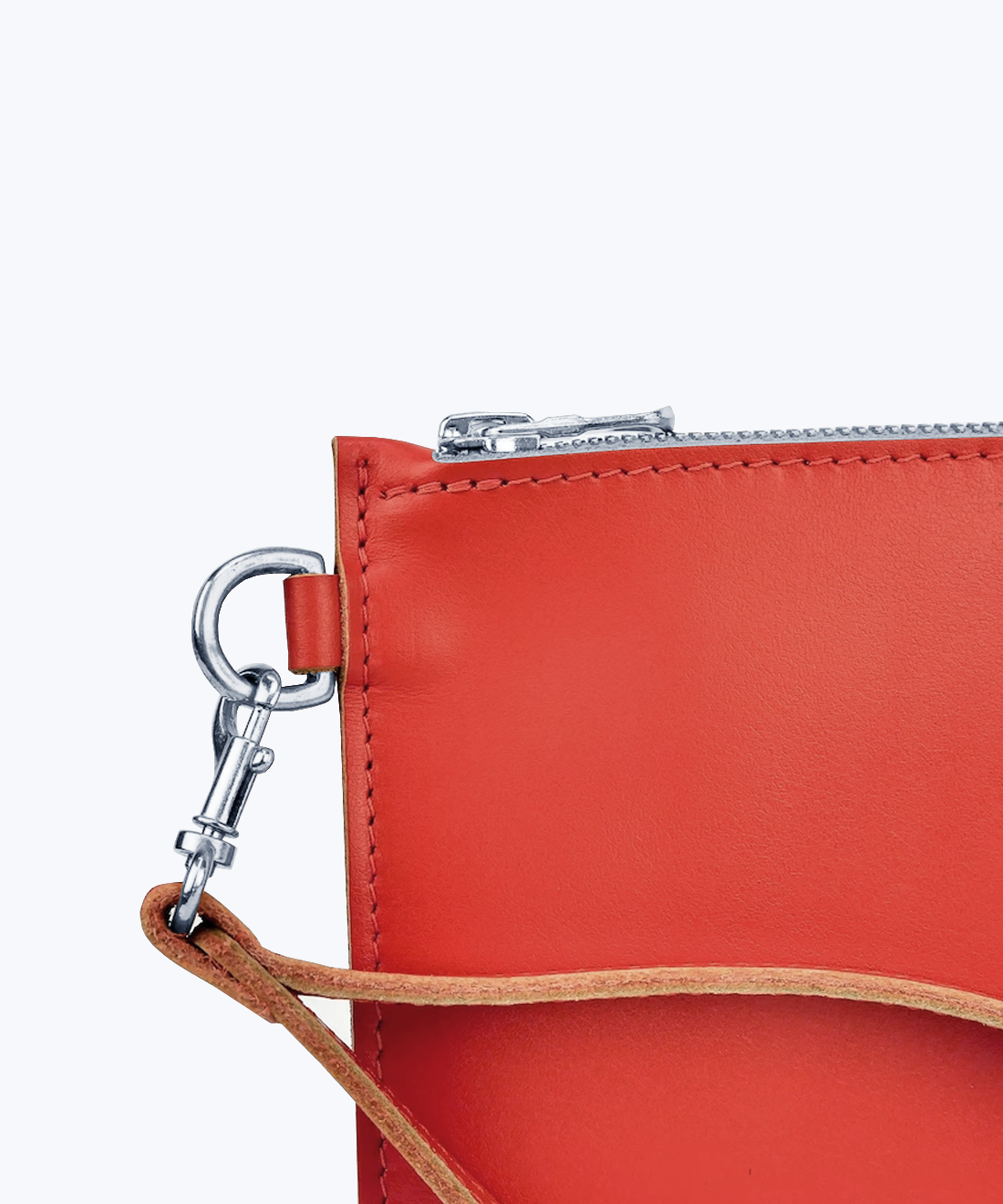 Clutch with wrist strap
