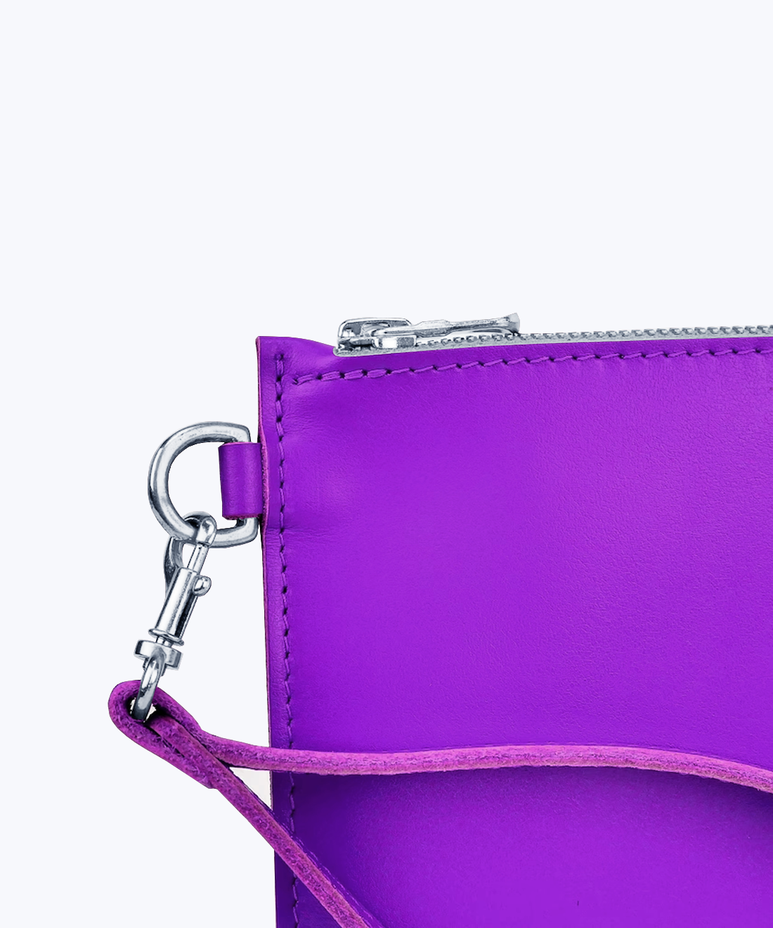 Clutch with wrist strap