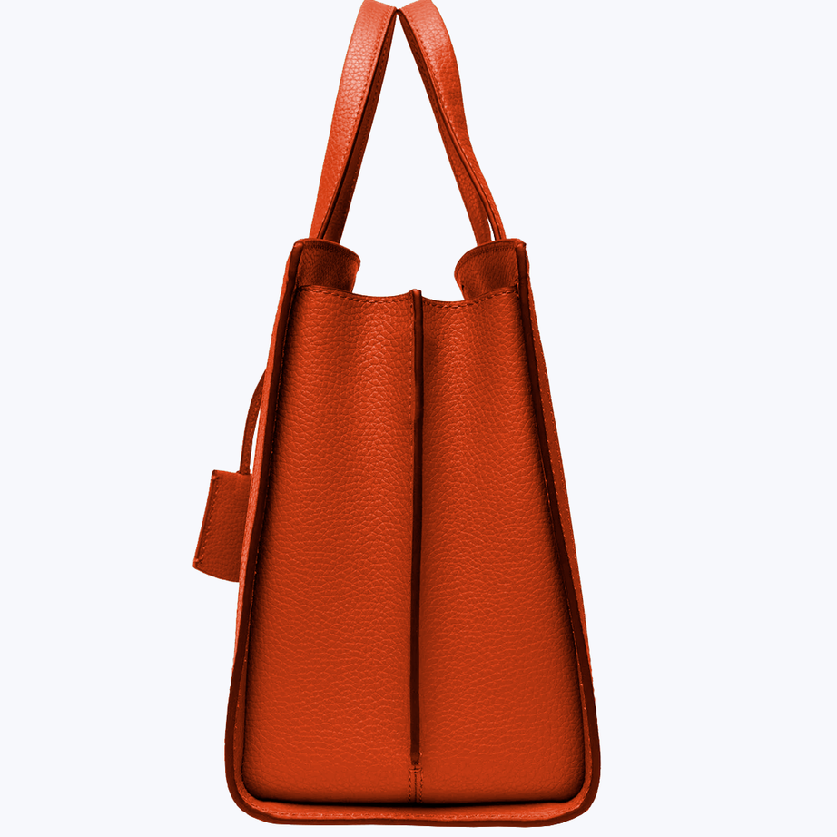 Leather tote bag