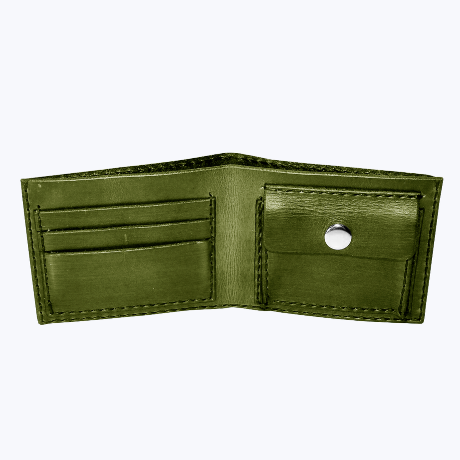 Rough leather wallet