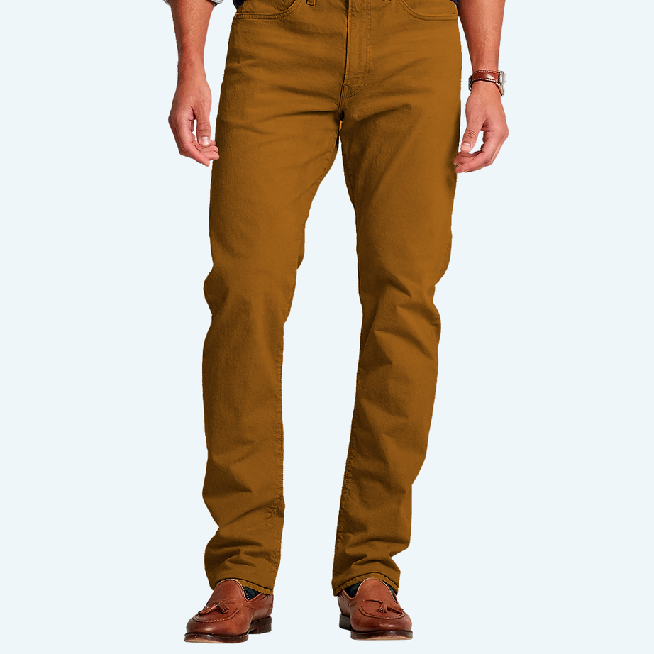 Demi-season denim trousers