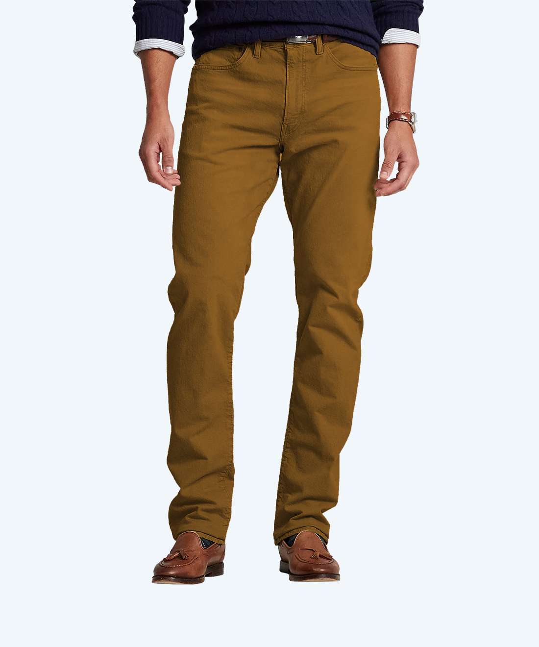 Demi-season denim trousers