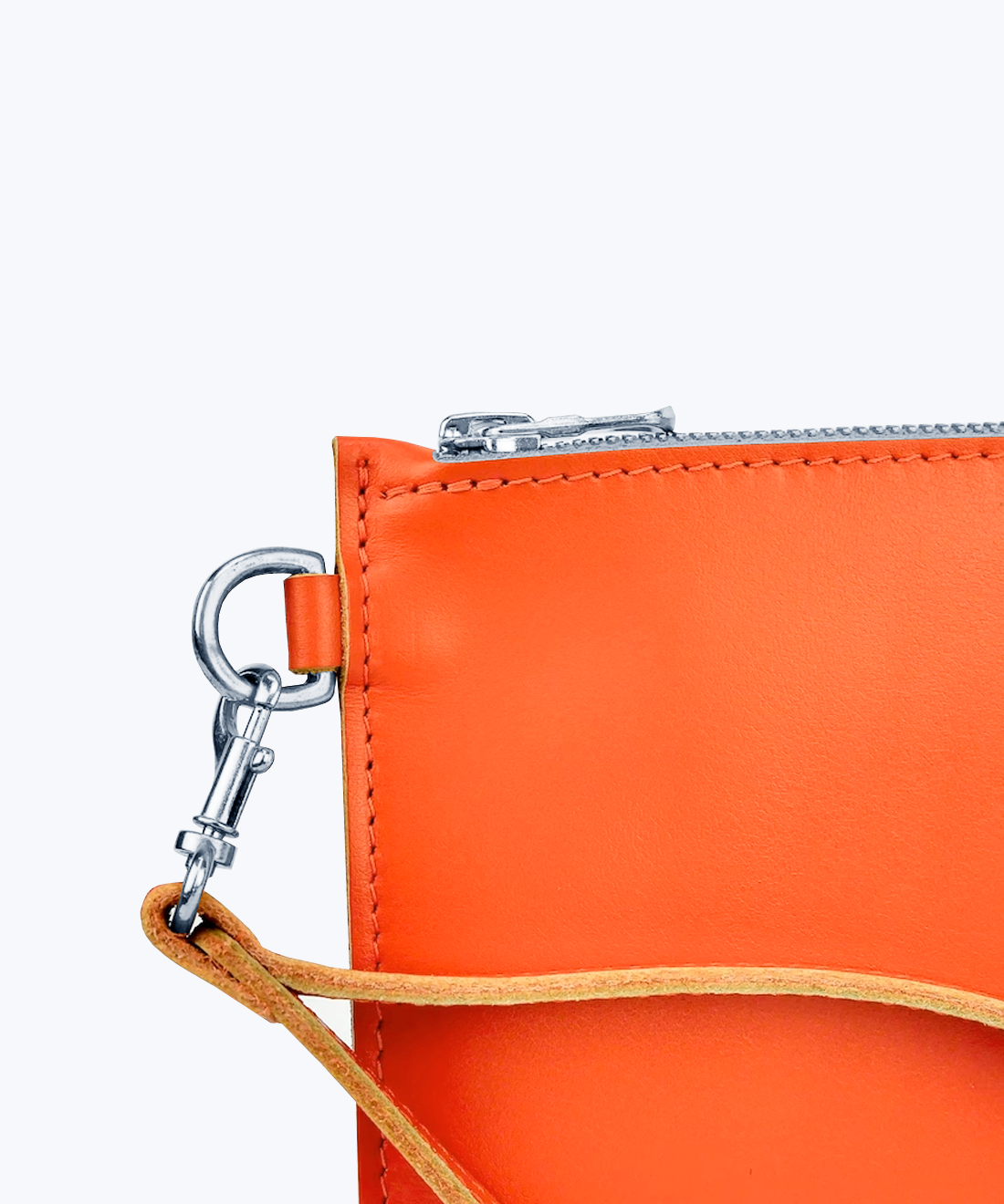 Clutch with wrist strap