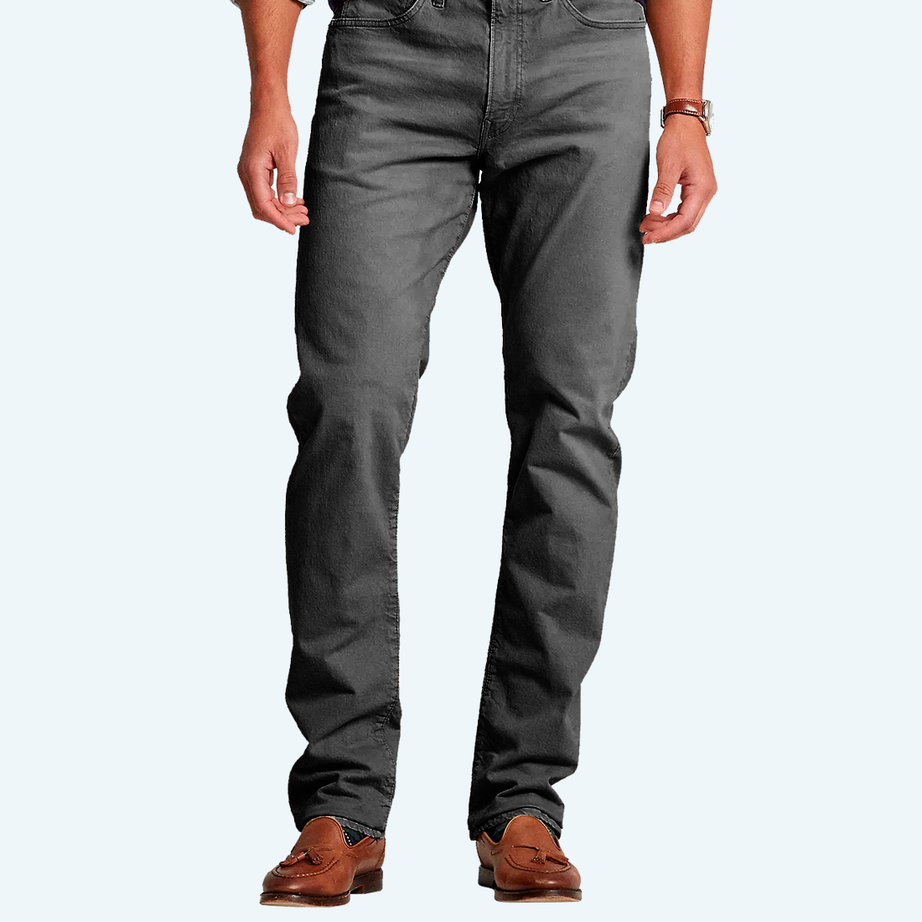 Demi-season denim trousers
