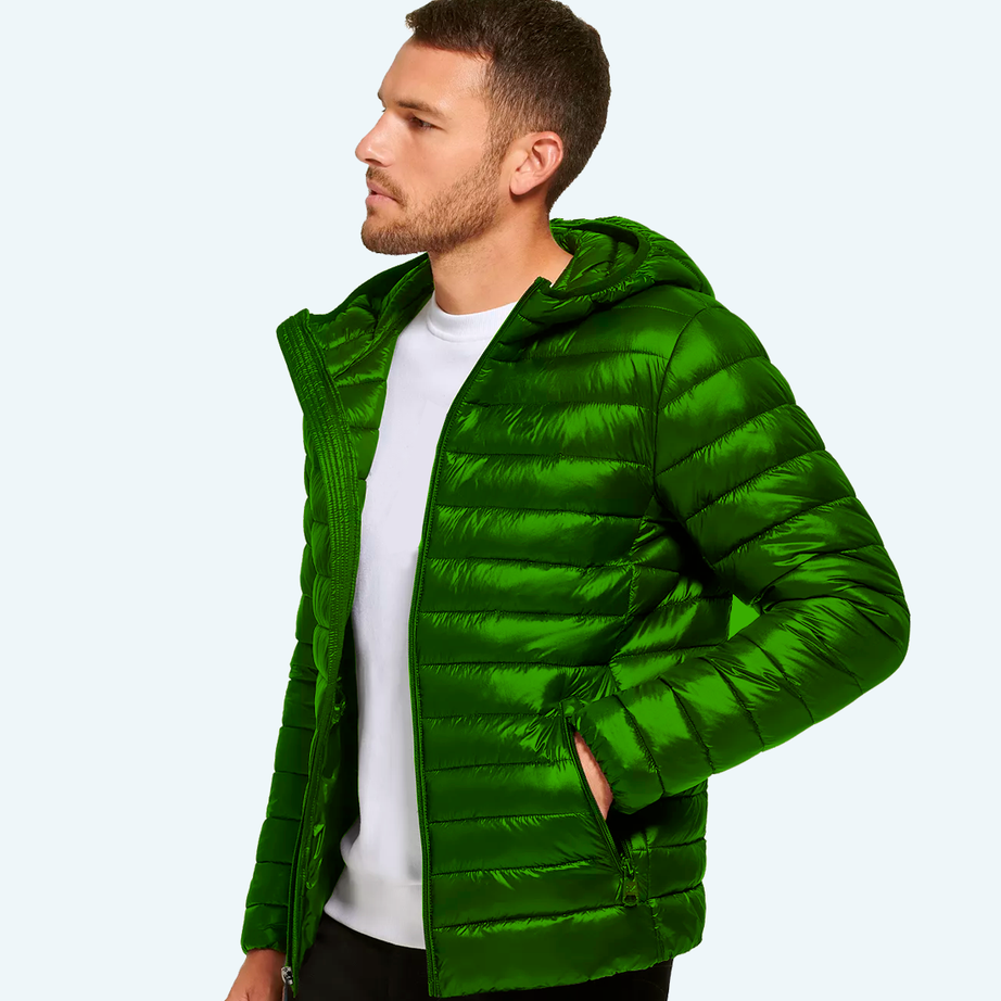 Satin padded jacket