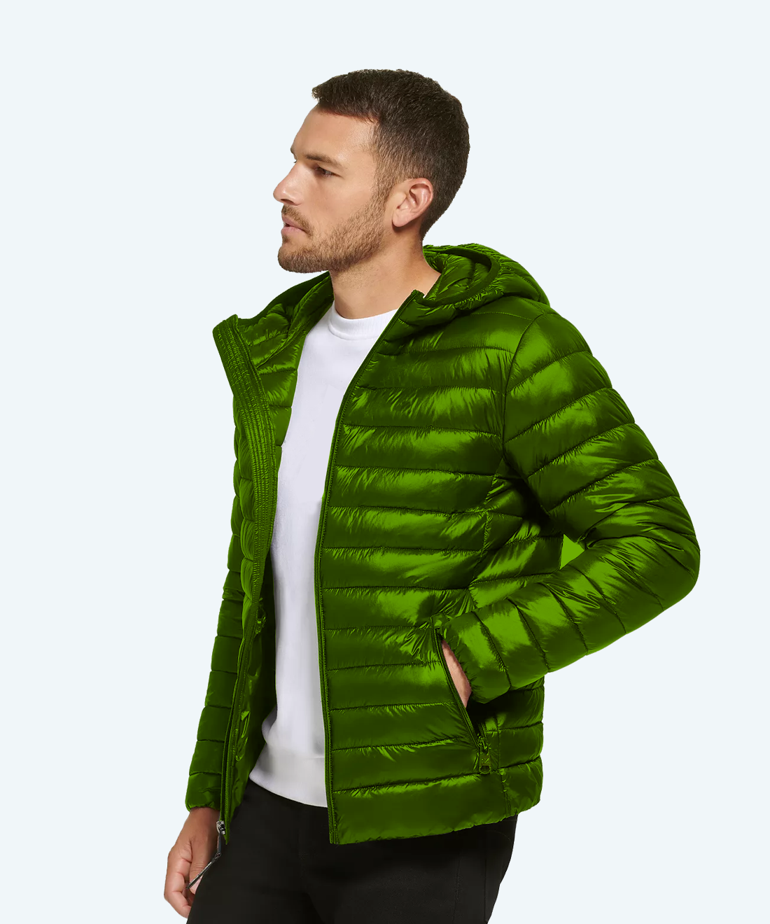 Satin padded jacket