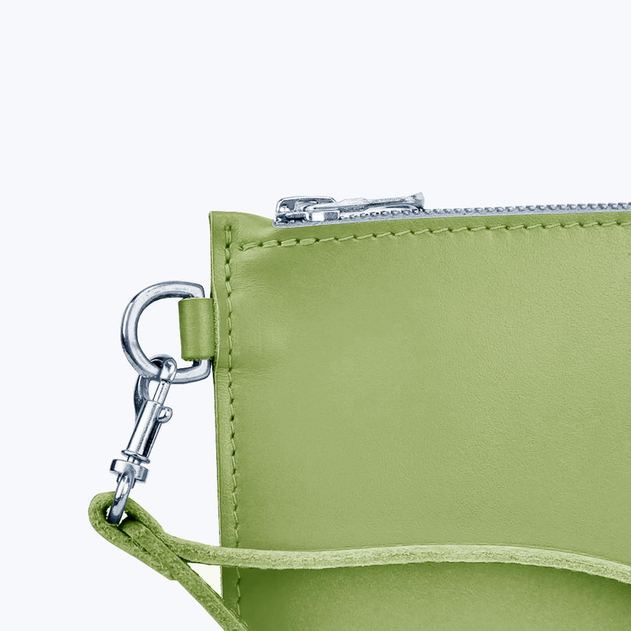 Clutch with wrist strap