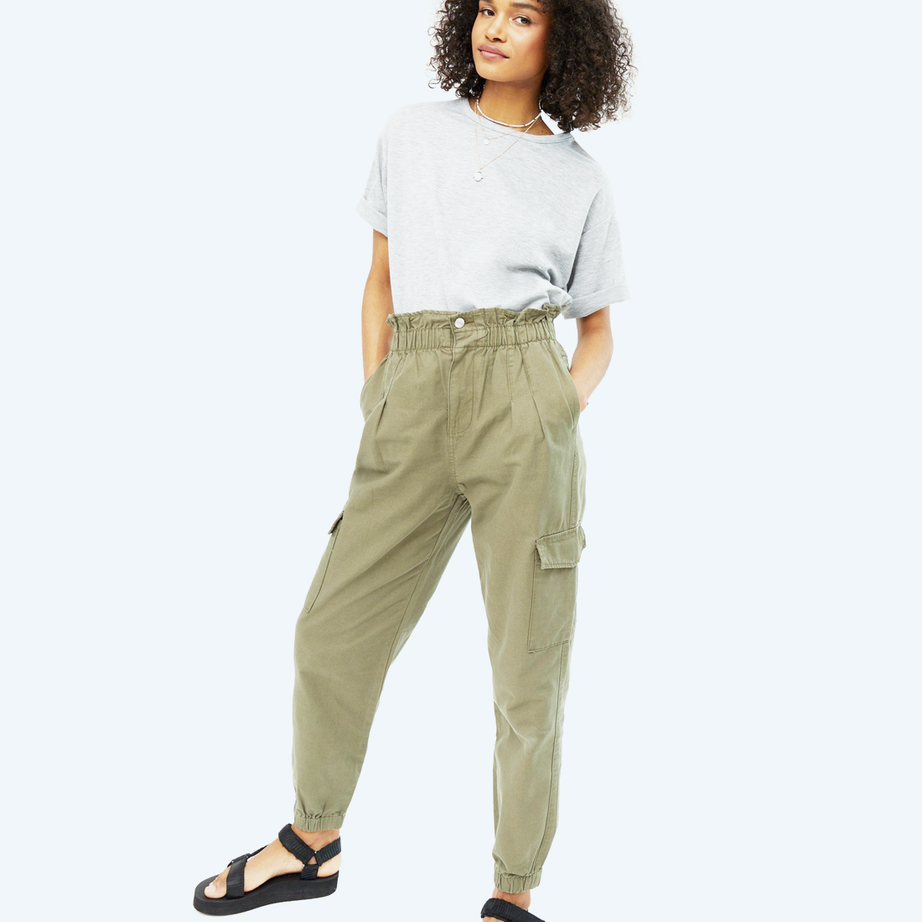 High waist trousers