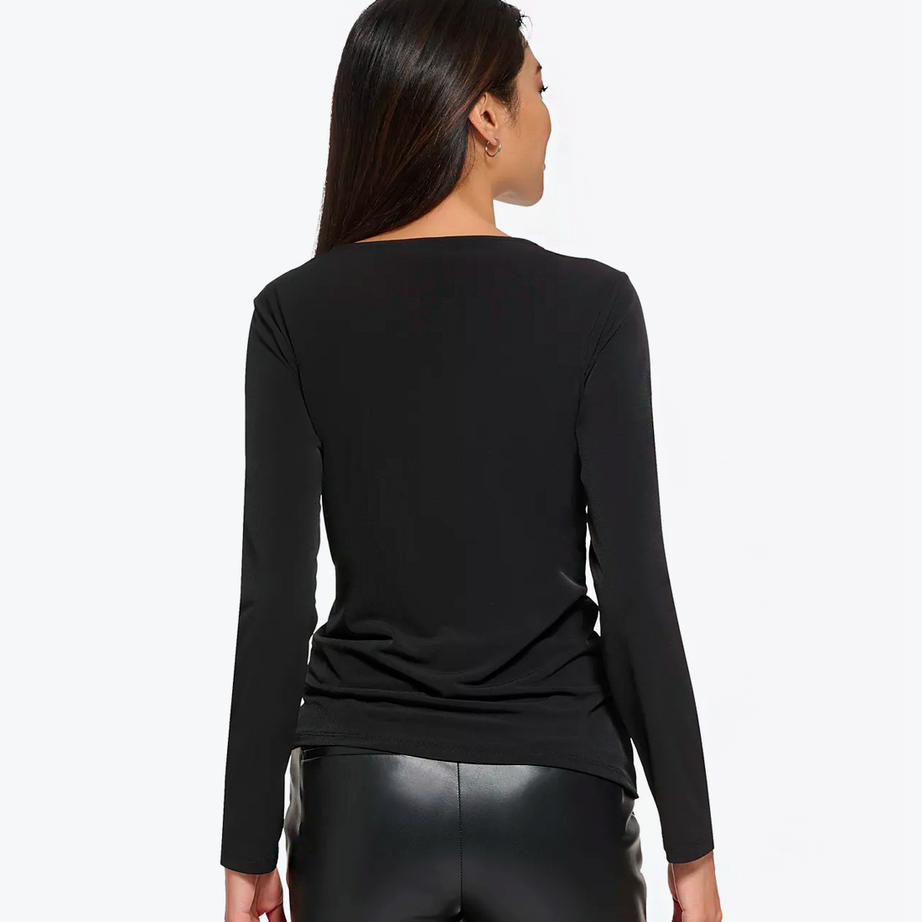 Black jersey top