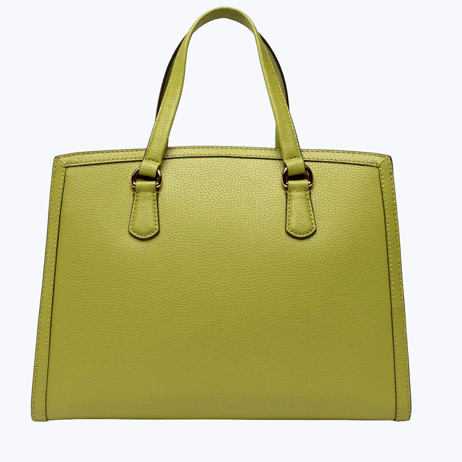 Leather tote bag
