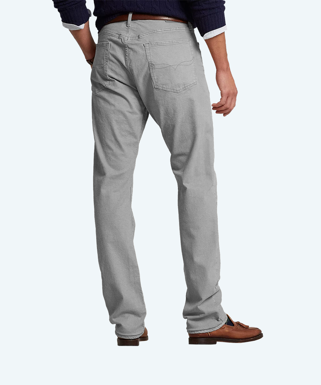 Demi-season denim trousers