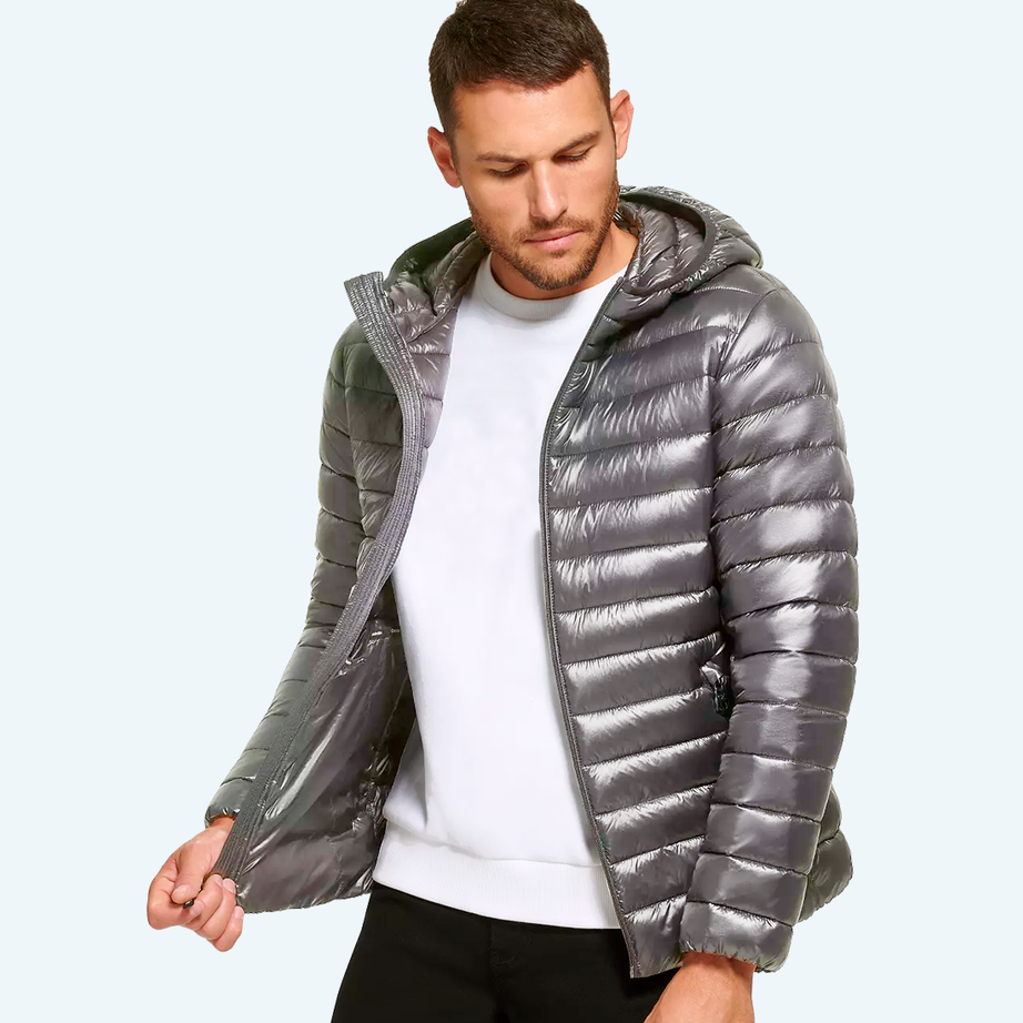 Satin padded jacket