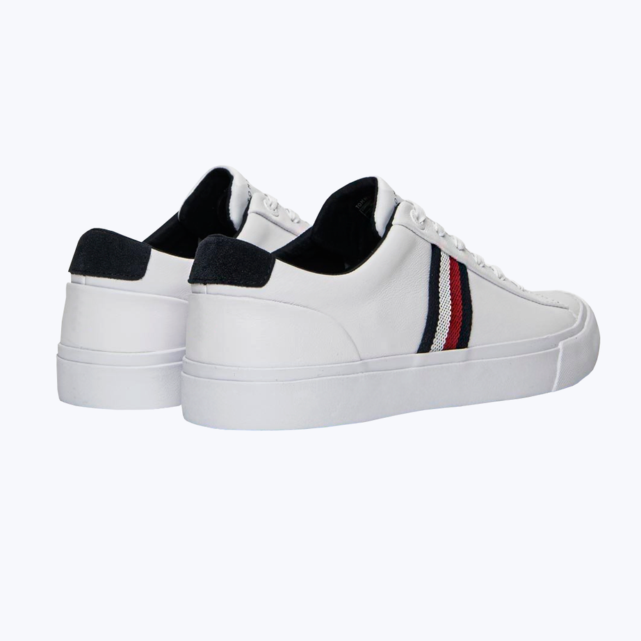 White leather sneakers
