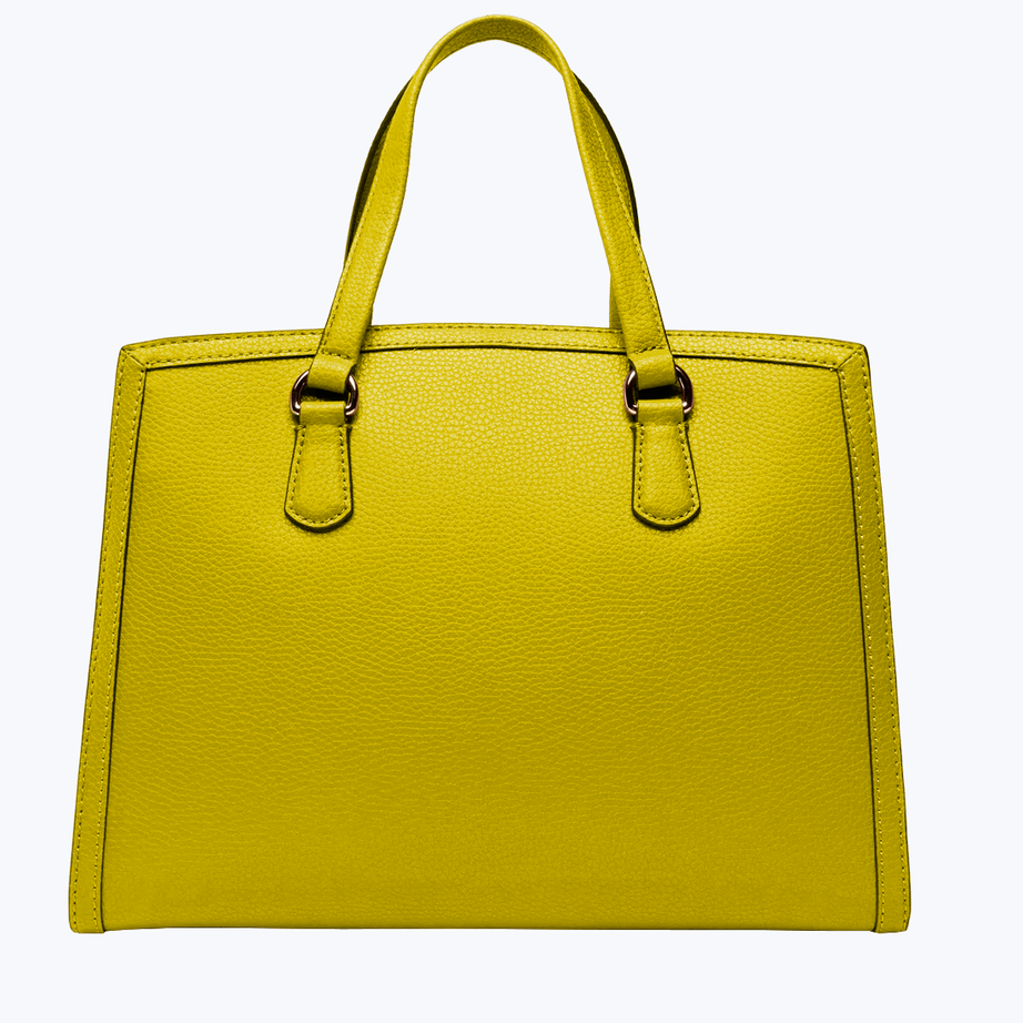 Leather tote bag