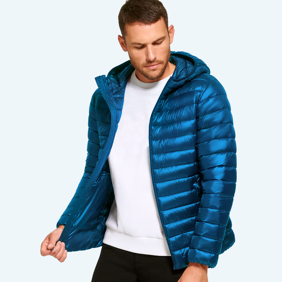 Satin padded jacket