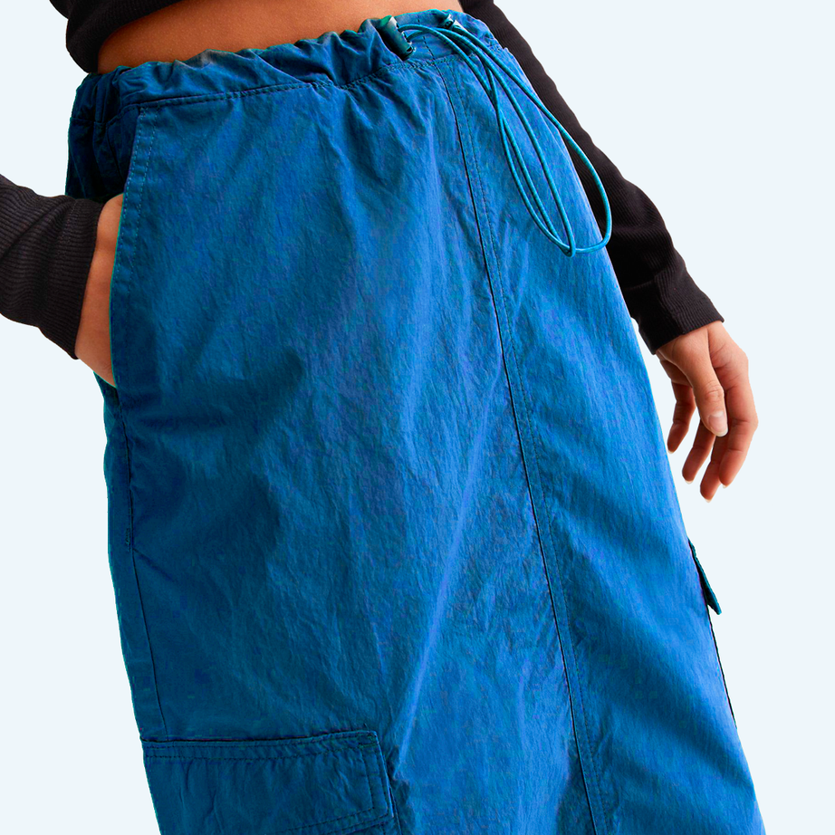 Long cargo skirt