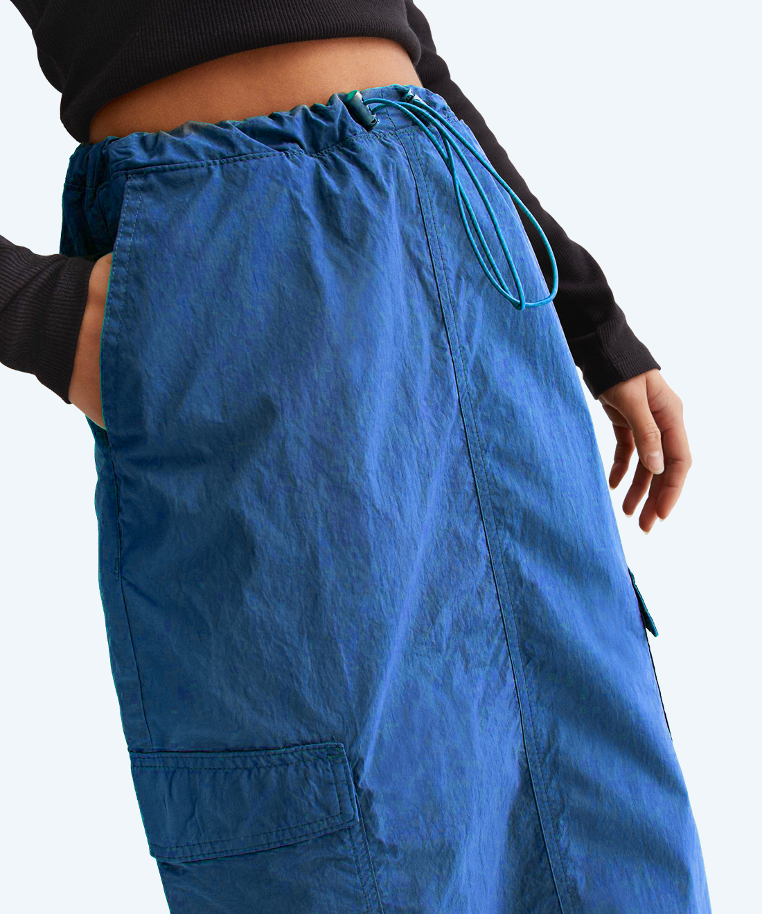 Long cargo skirt