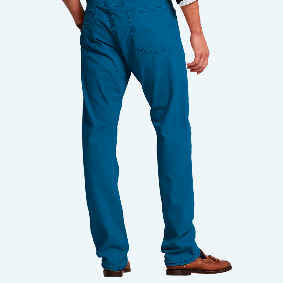 Demi-season denim trousers