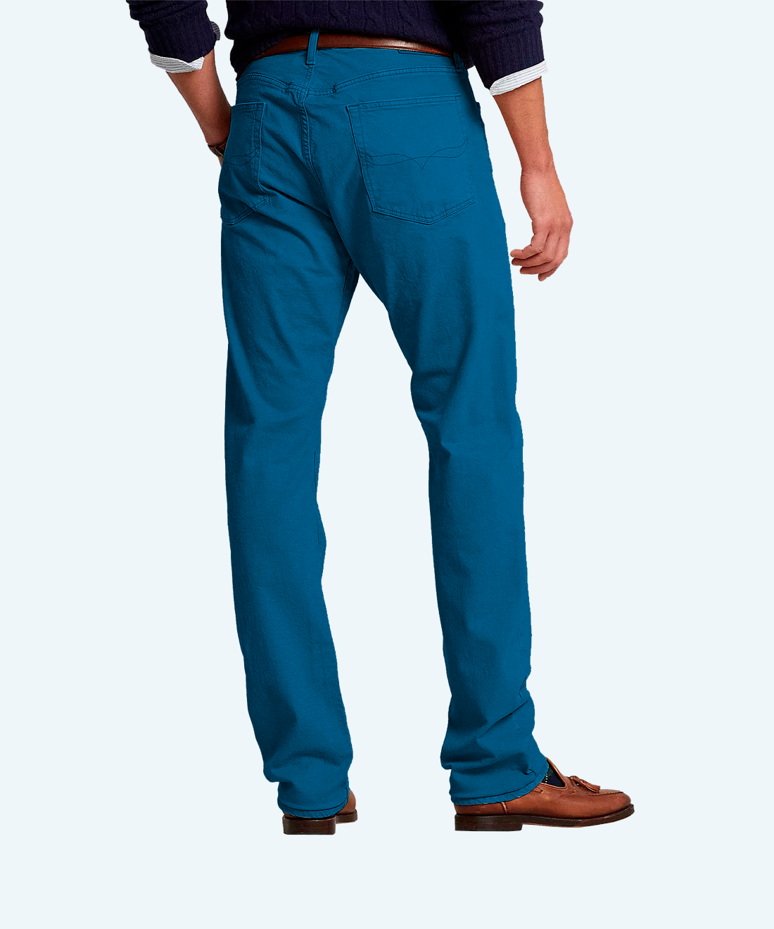 Demi-season denim trousers