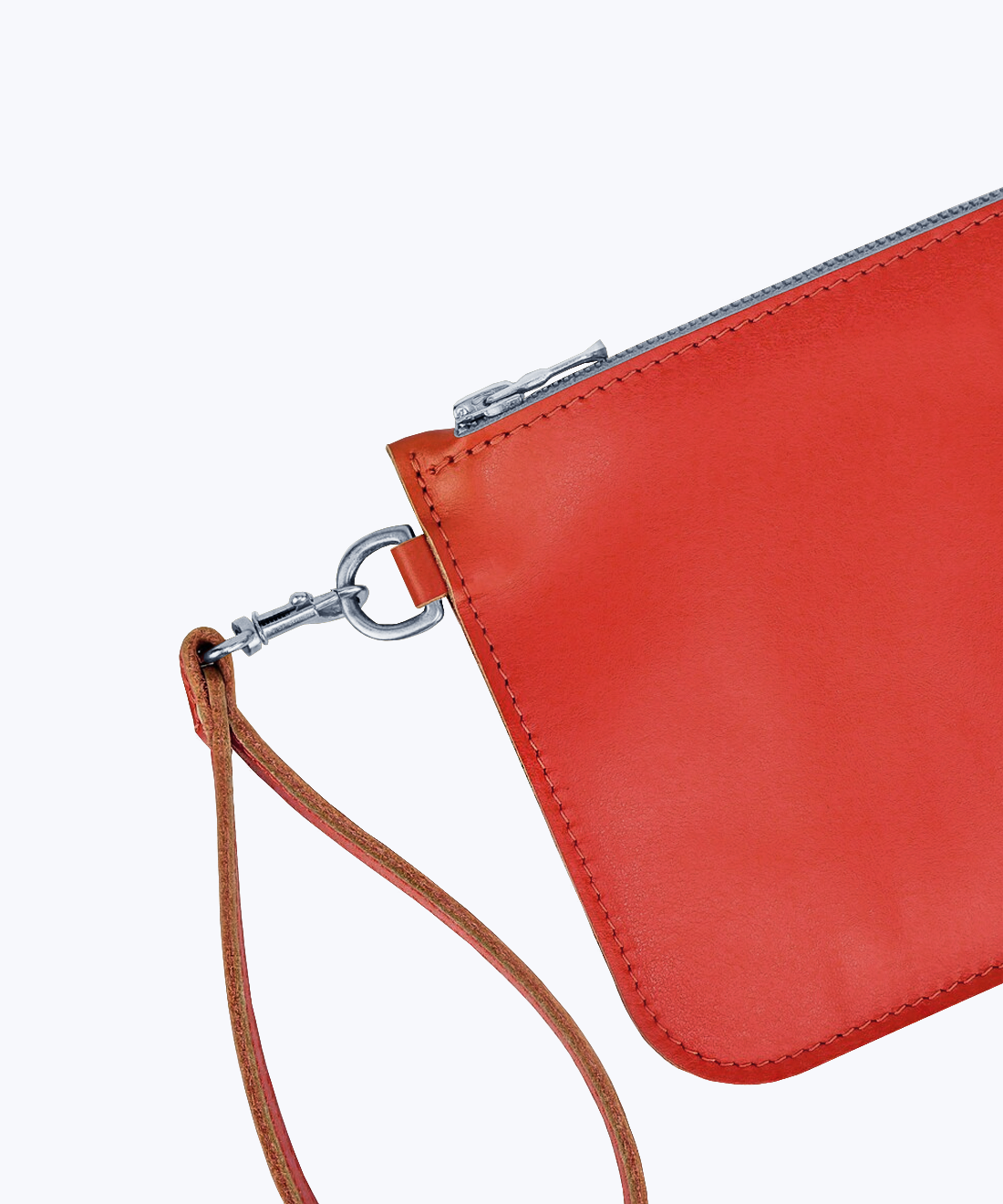 Clutch with wrist strap