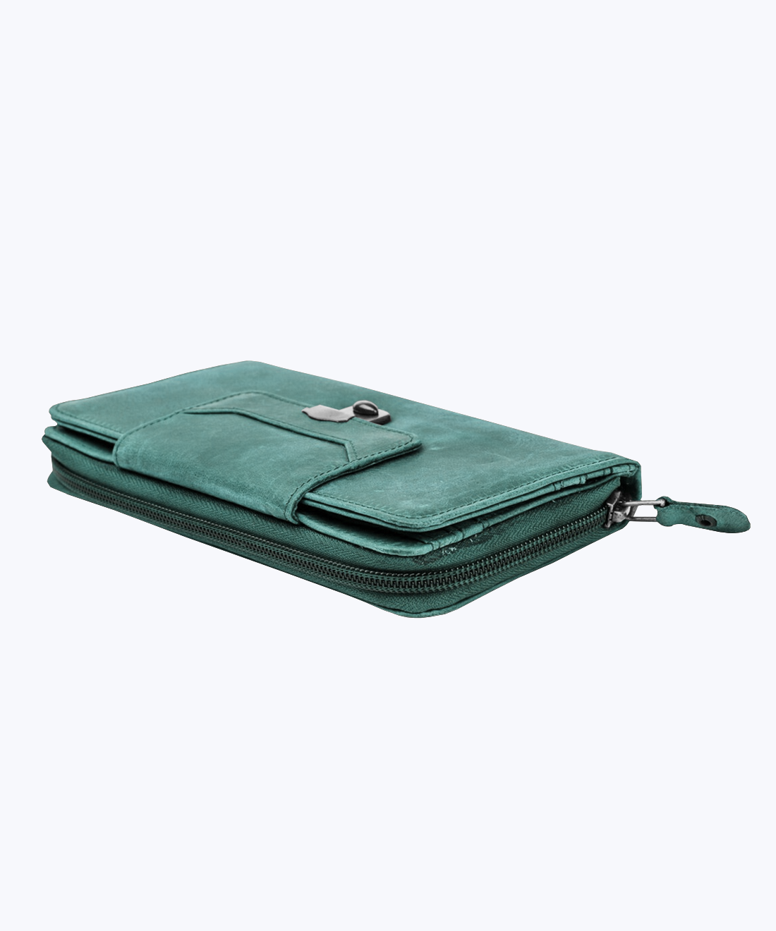 Leather zip around wallet