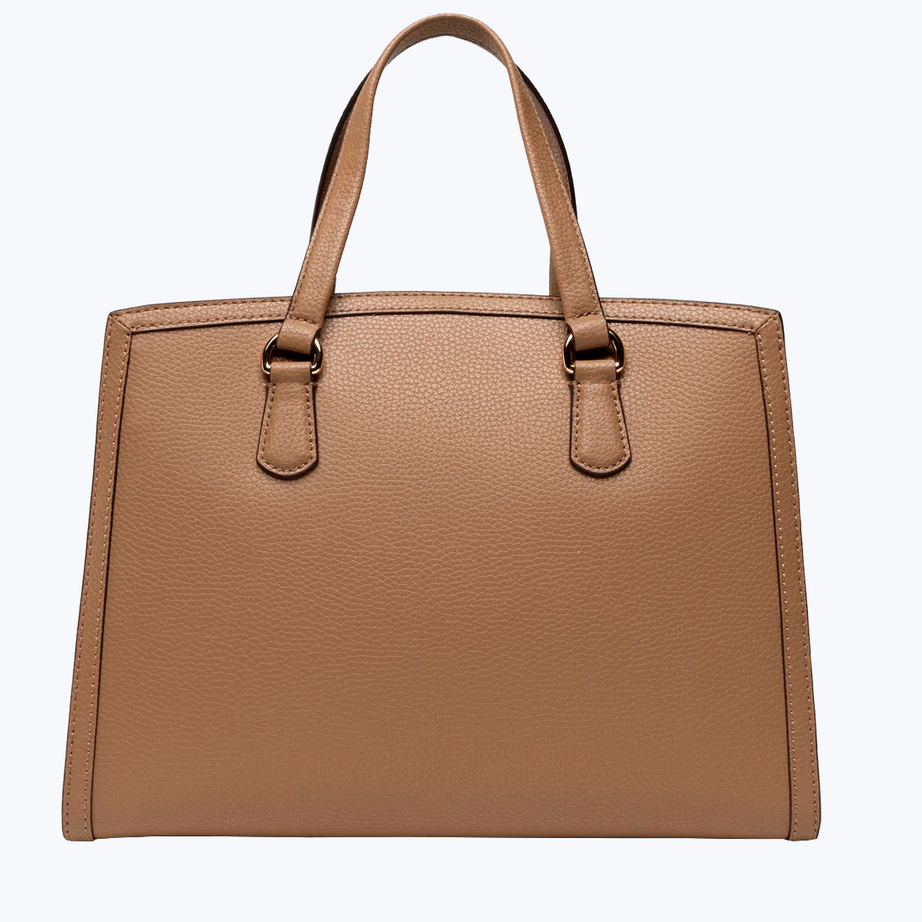 Leather tote bag