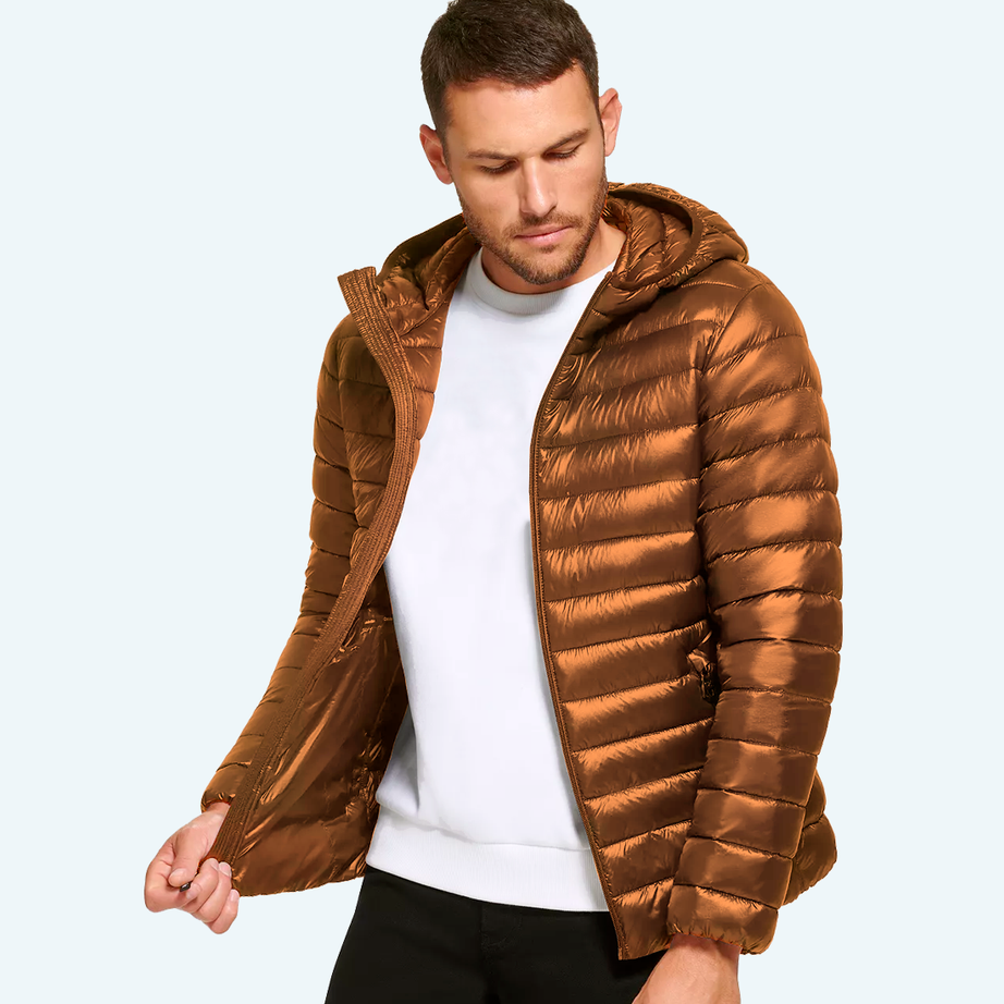 Satin padded jacket