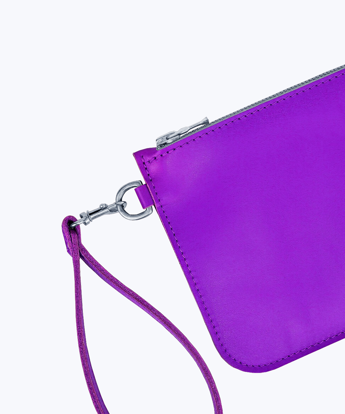 Clutch with wrist strap
