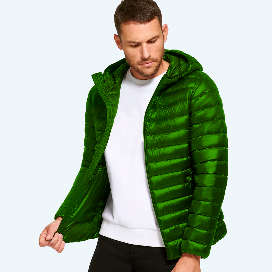 Satin padded jacket