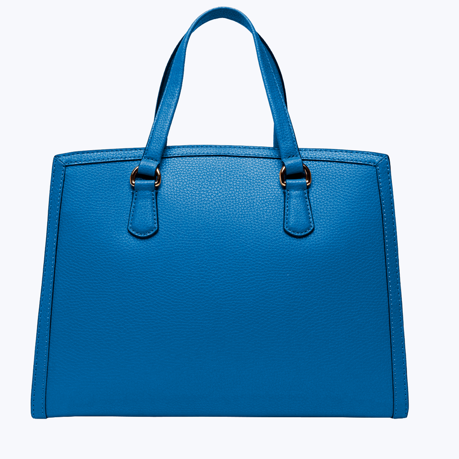 Leather tote bag