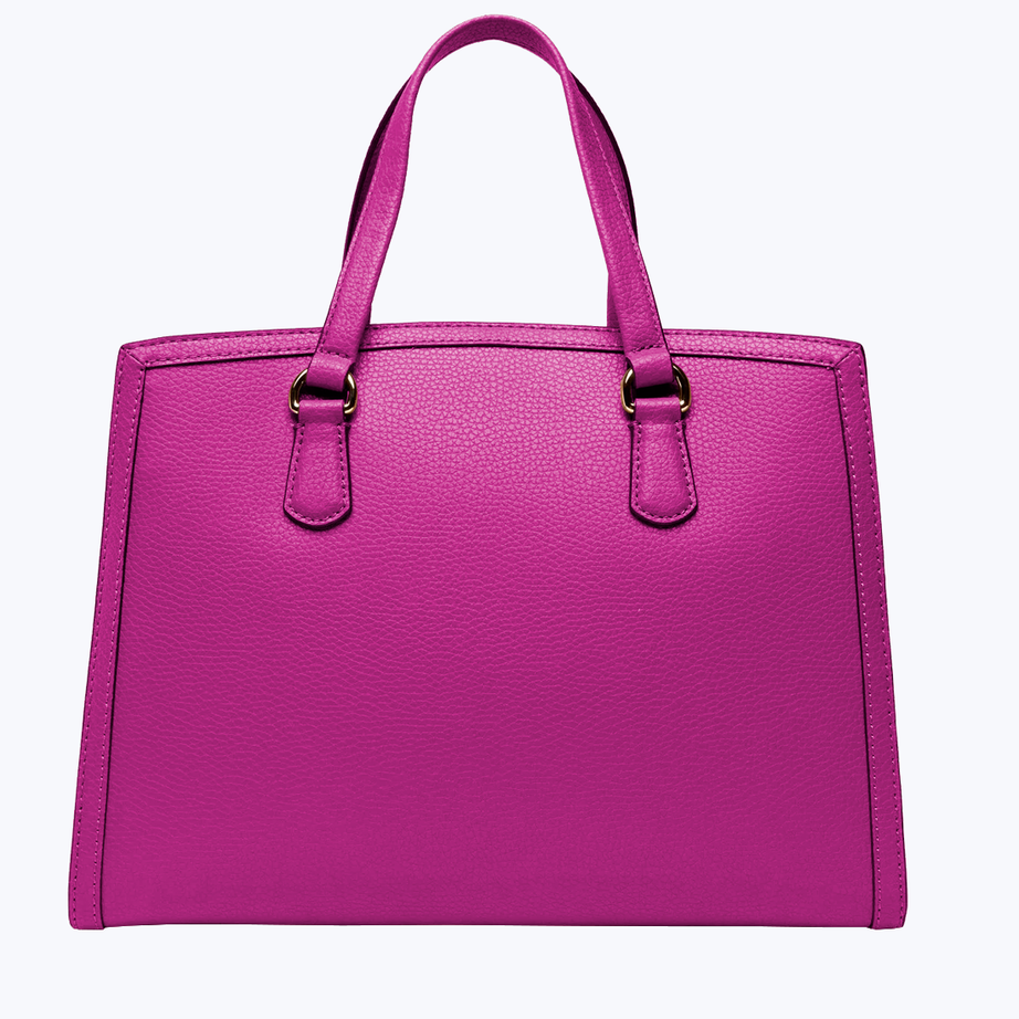 Leather tote bag