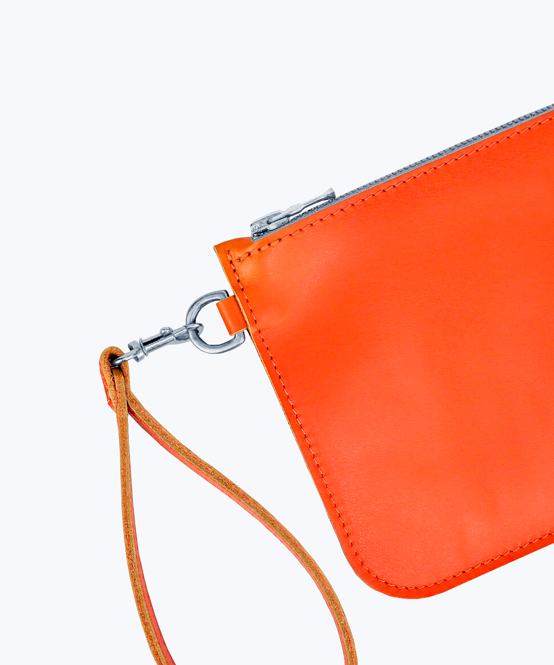 Clutch with wrist strap
