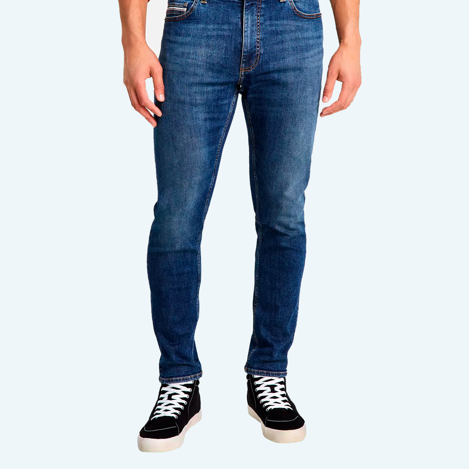 Worn stylish jeans