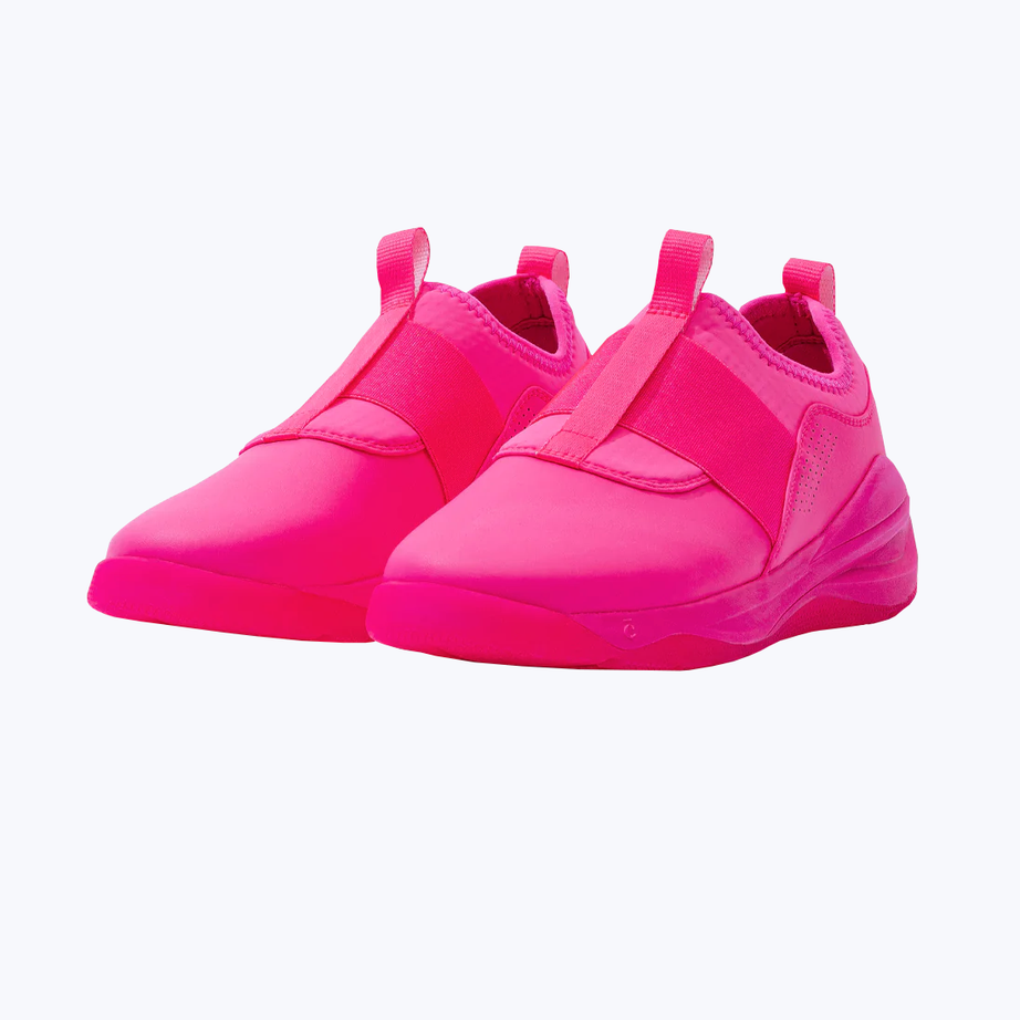 Pink slip-on sneakers
