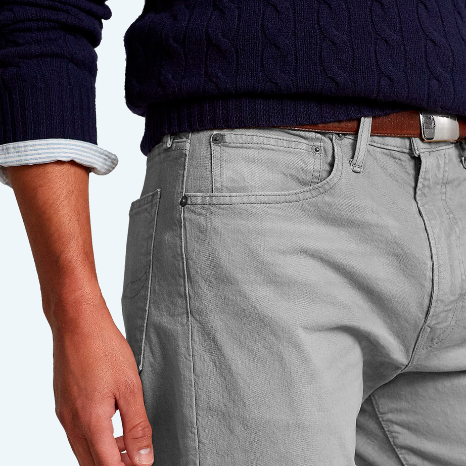 Demi-season denim trousers