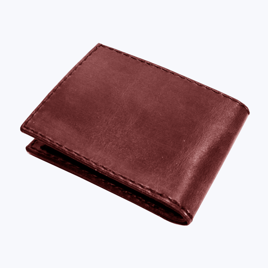 Rough leather wallet