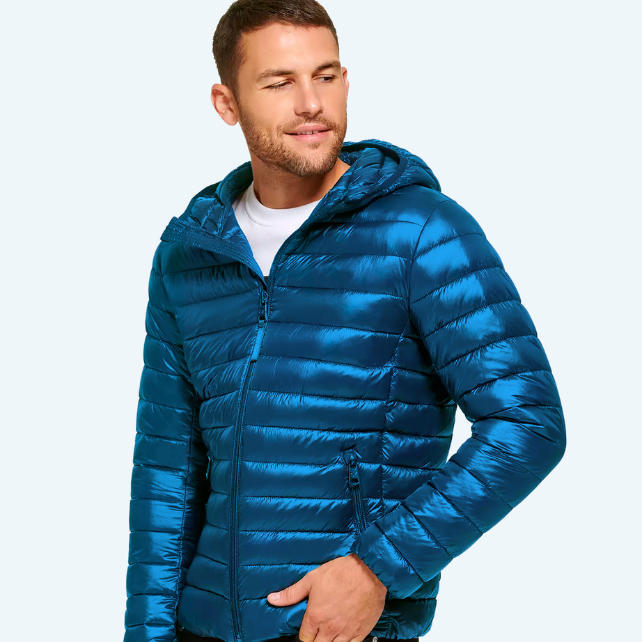 Satin padded jacket