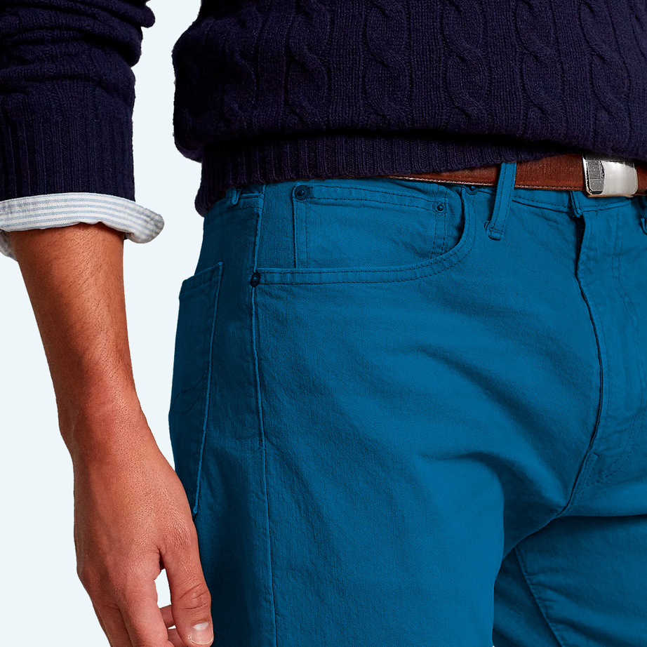 Demi-season denim trousers