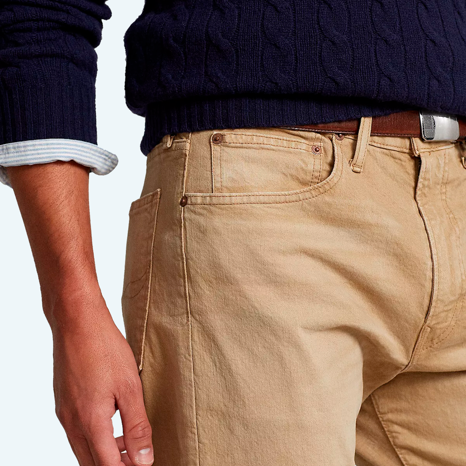 Demi-season denim trousers
