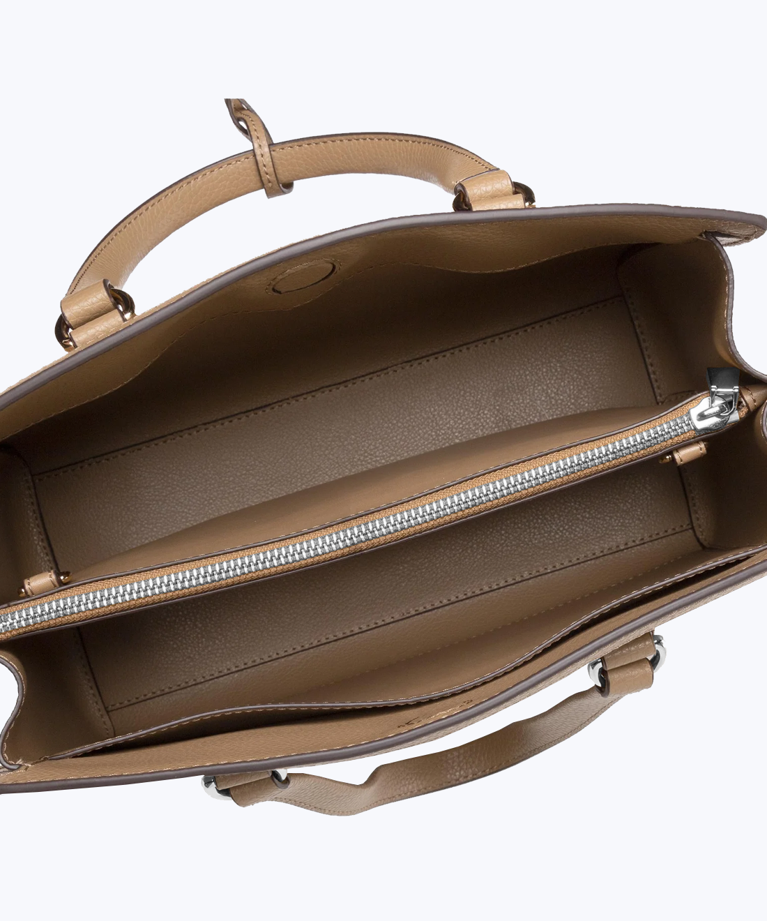 Leather tote bag
