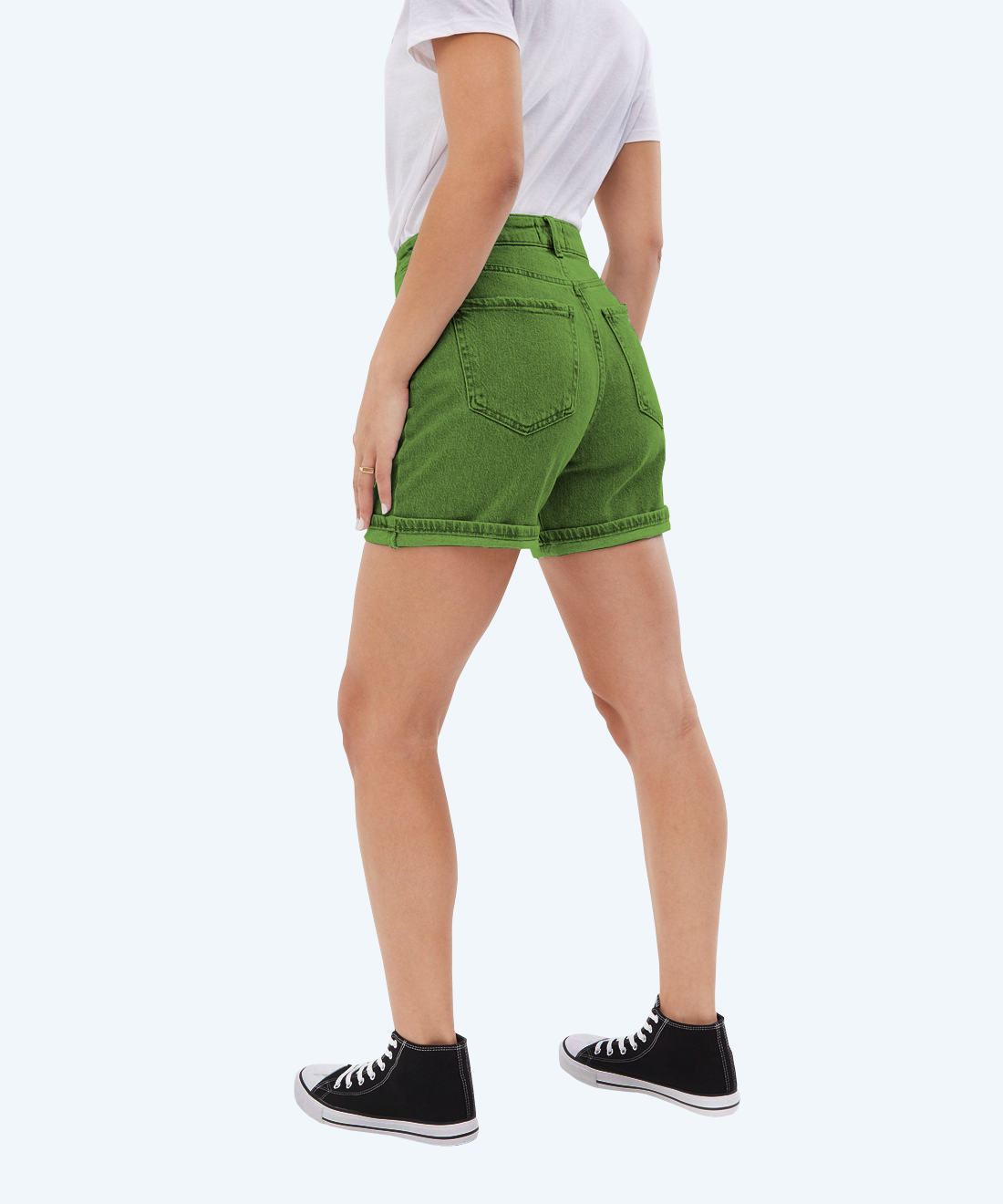 Short denim shorts