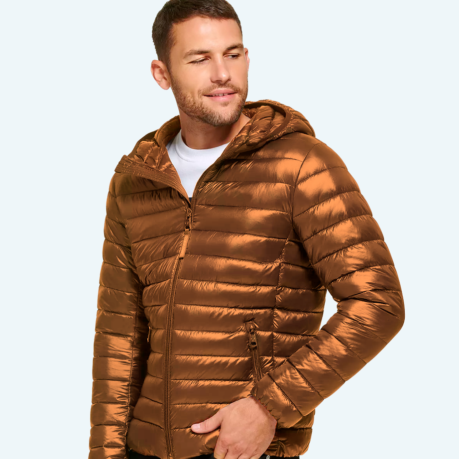 Satin padded jacket