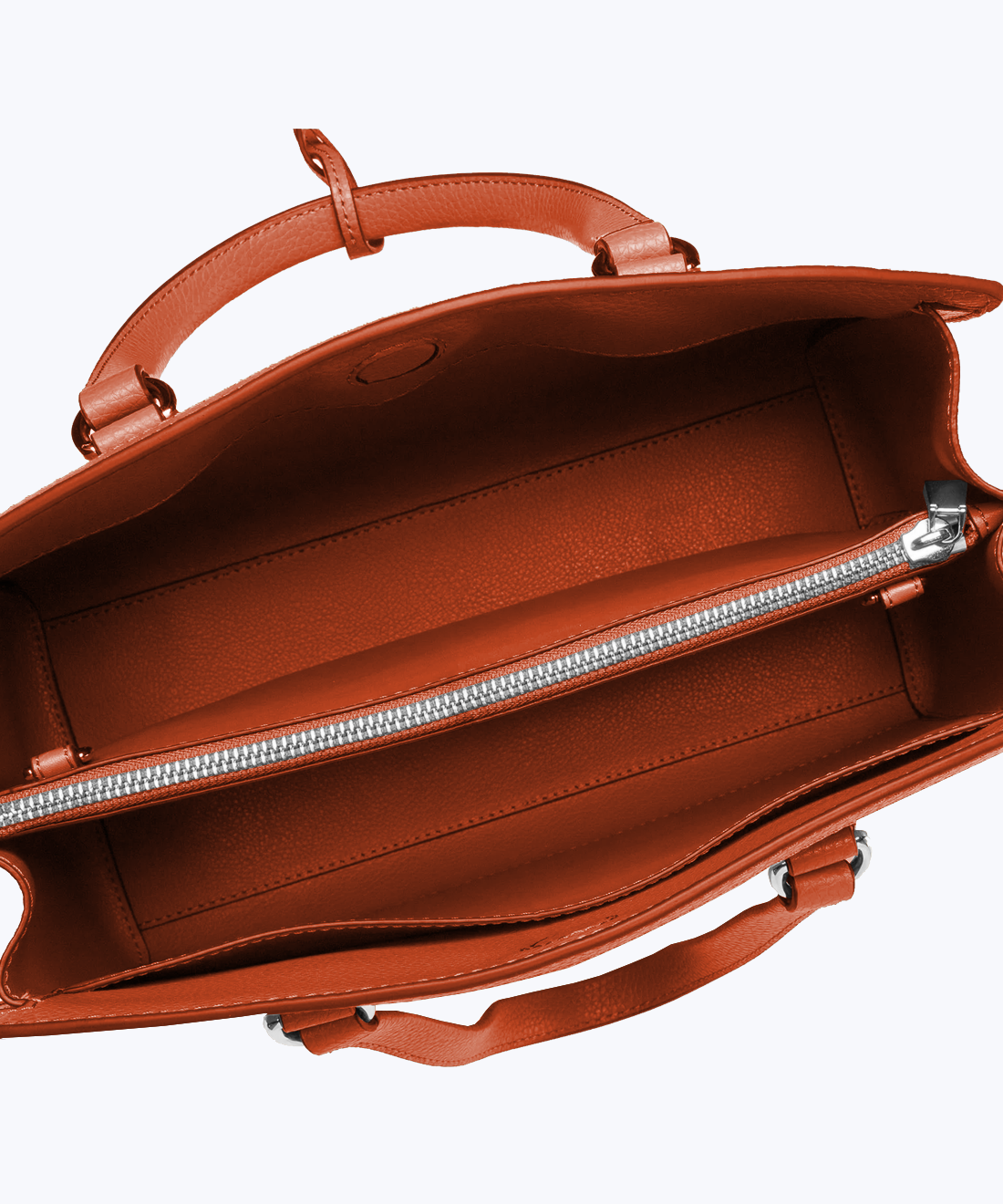 Leather tote bag