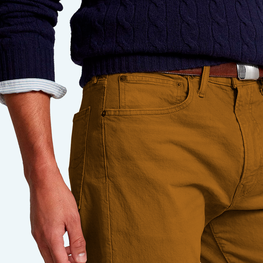 Demi-season denim trousers