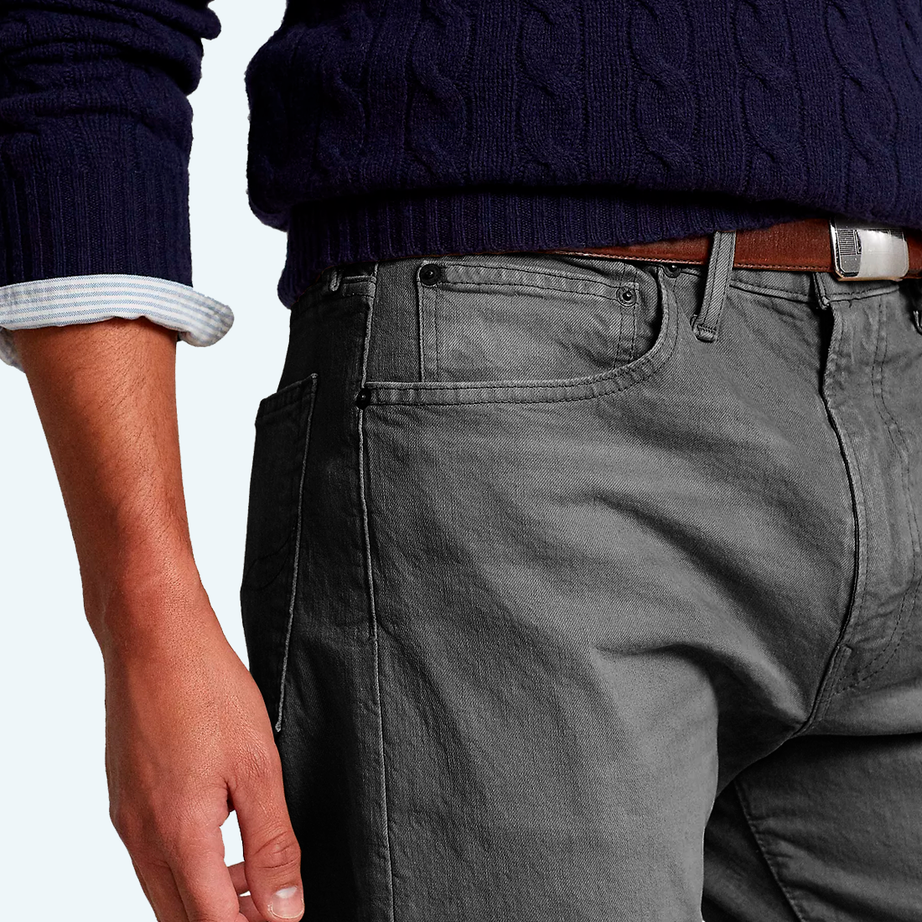 Demi-season denim trousers