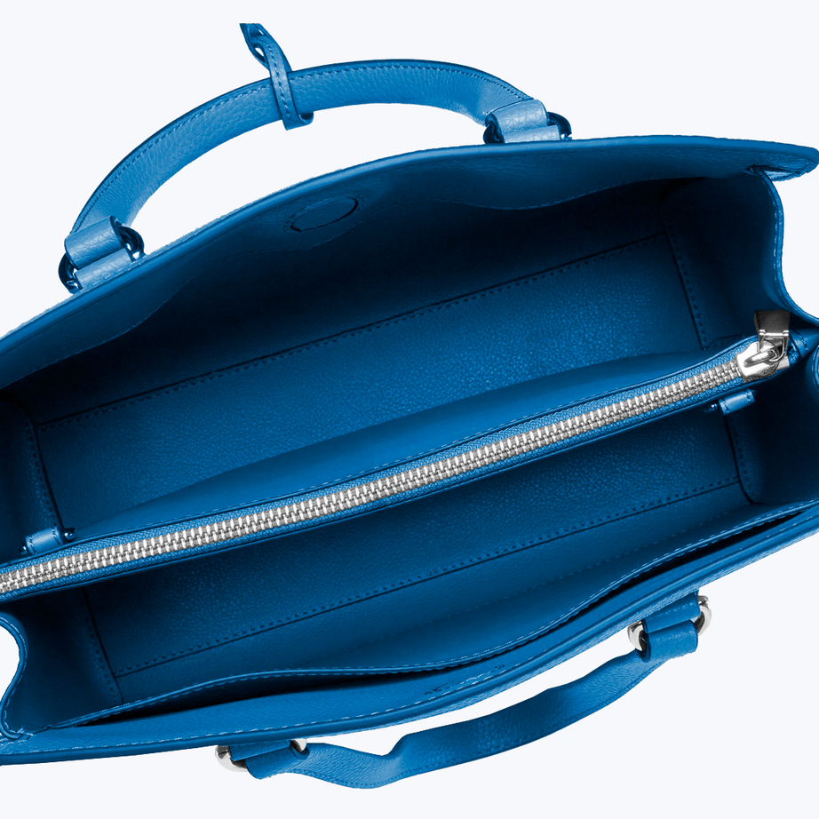 Leather tote bag