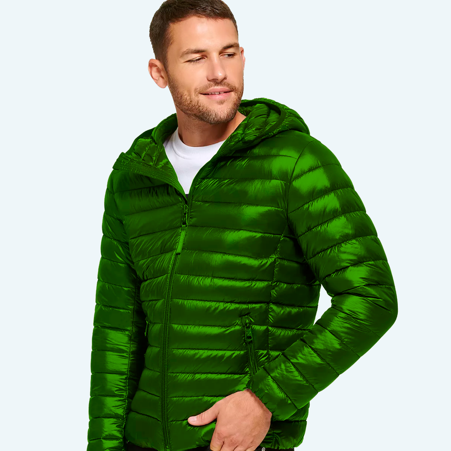 Satin padded jacket