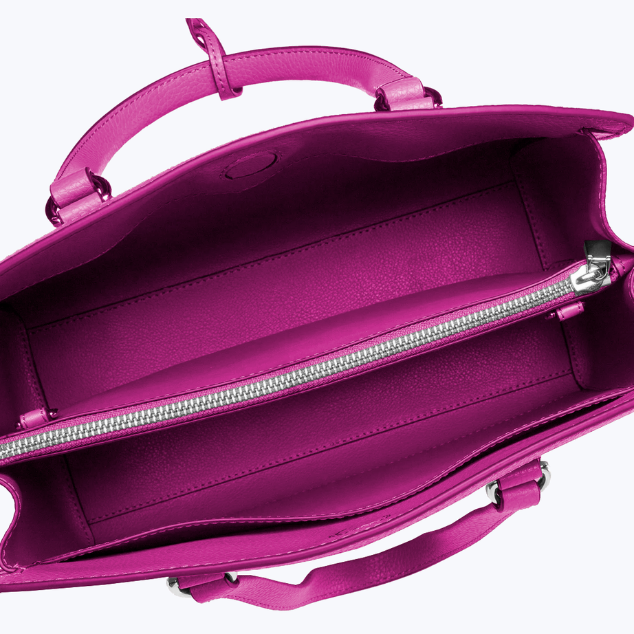 Leather tote bag