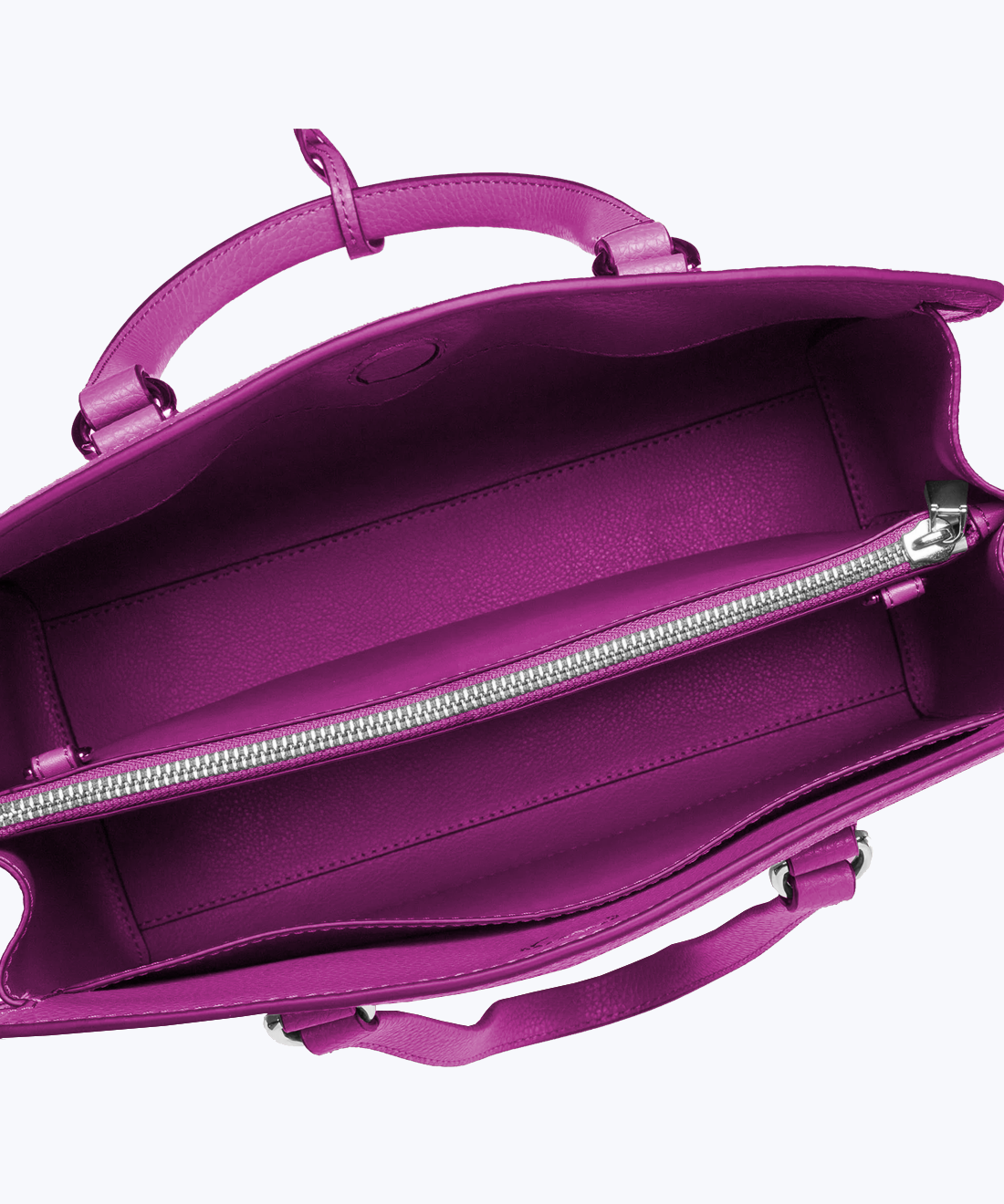 Leather tote bag