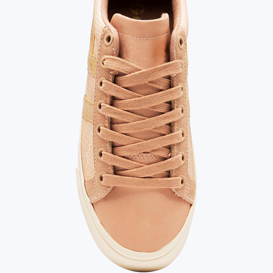 Snakeskin effect sneakers